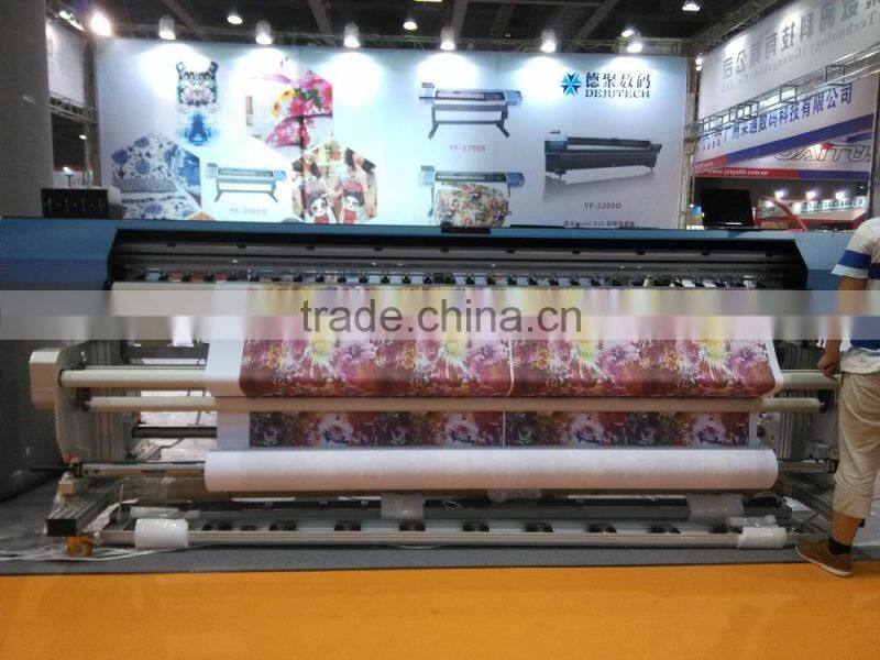 large format direct to texile printer 3200mm width Two DX5 print head