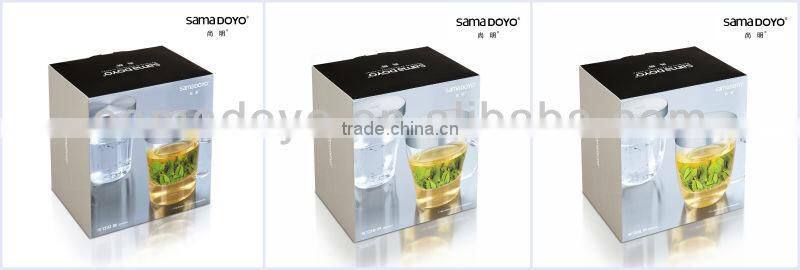 Samadoyo Elegant 350ml Glass Tea Mugs with Glass Deeper/ Filter/ Infuser on Sale