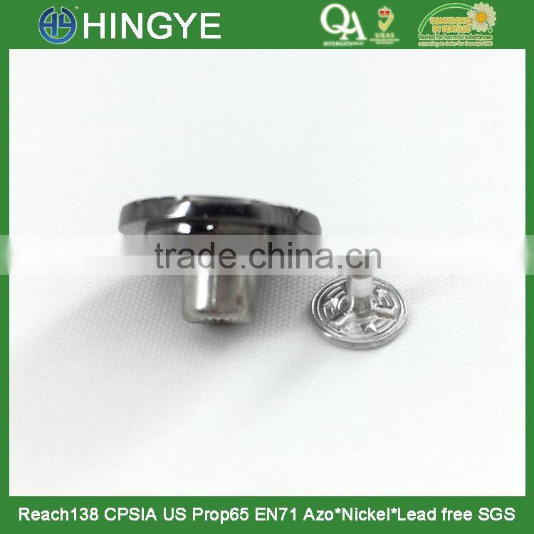 2015 new arrival 18mm gunmetal plating metal jeans button for jeans J1512