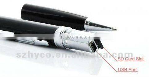 1280* 960AVI Pen Pinhole Camera with Sliding Lens Cover HY-P006A