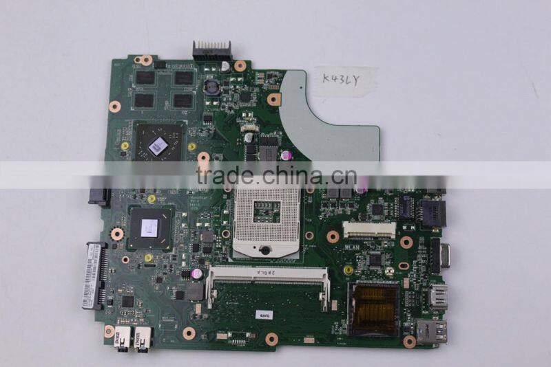 For Asus K43LY Motherboard Laptop Mainboard Non-integrated DDR3 Tested well free shipping