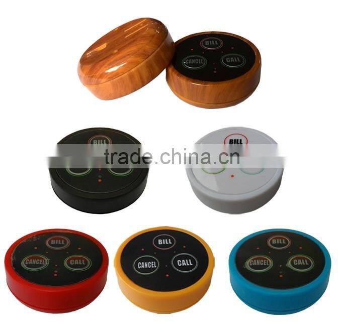 Restaurant Table Call Button/Wireless Call Buzzer System/Buzzer Restaurant Table Calling Button