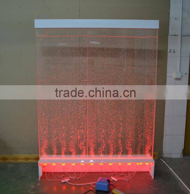 2015 hotselling house decorative acrylic LED water bubble wall