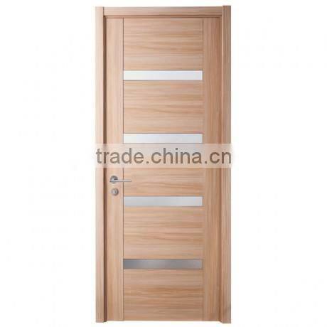 Oppein Interior Wood Security Door With Glass