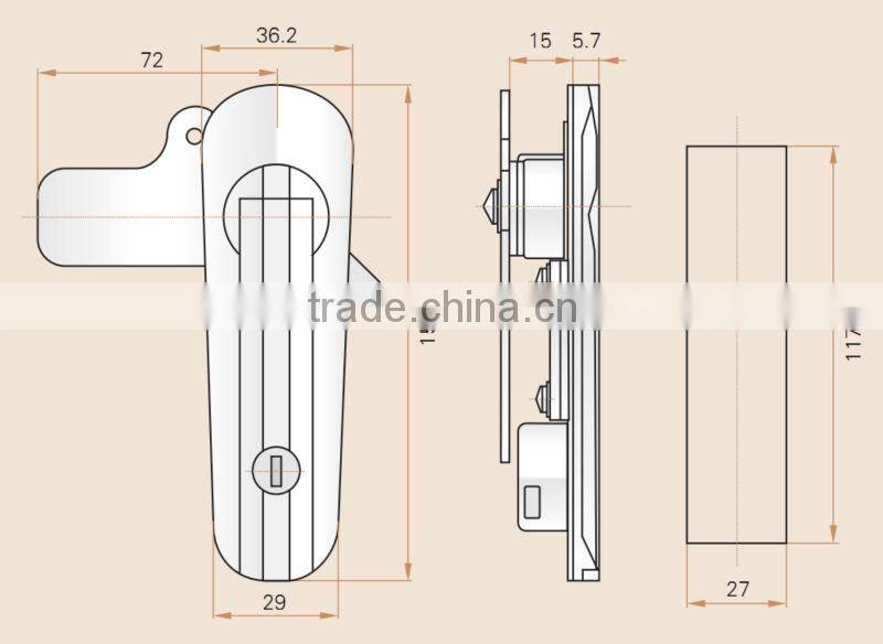 SAIP/SAIPWELL 2014 Hot Sales Torque Antique China Cabinet Hardware Hinge Lock