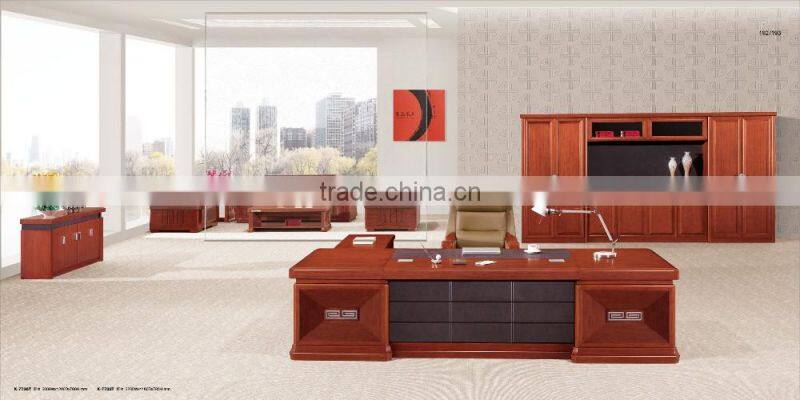 Big and high end luxury HDF executive table for boss
