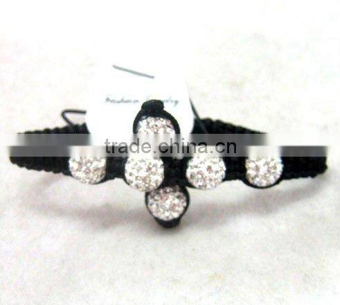 sideways cross shamballa bracelet