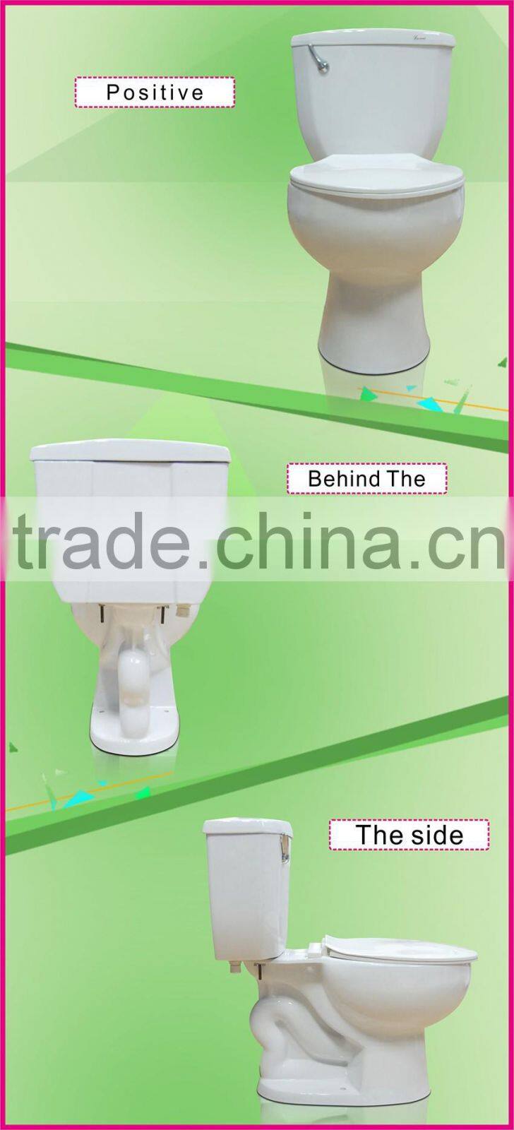 Commode sanitaryware siphonic dual flush Toilet Bone Color