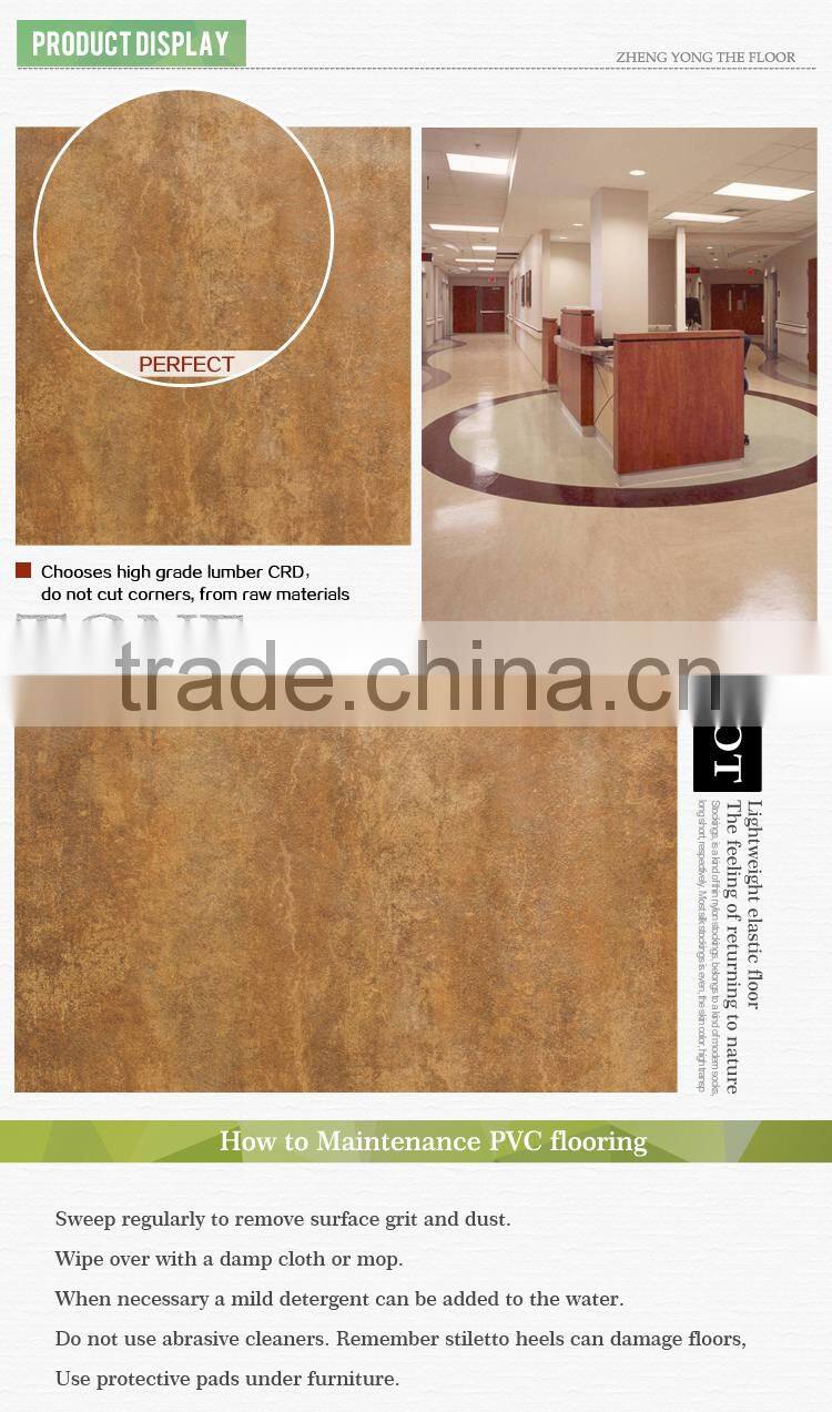 All kinds of Stone PVC Flooring for indoor and outdoor 4.5mm