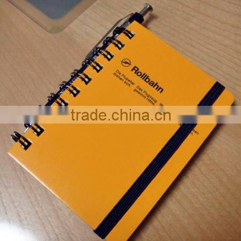 spiral notepad,small notepad with elastic band
