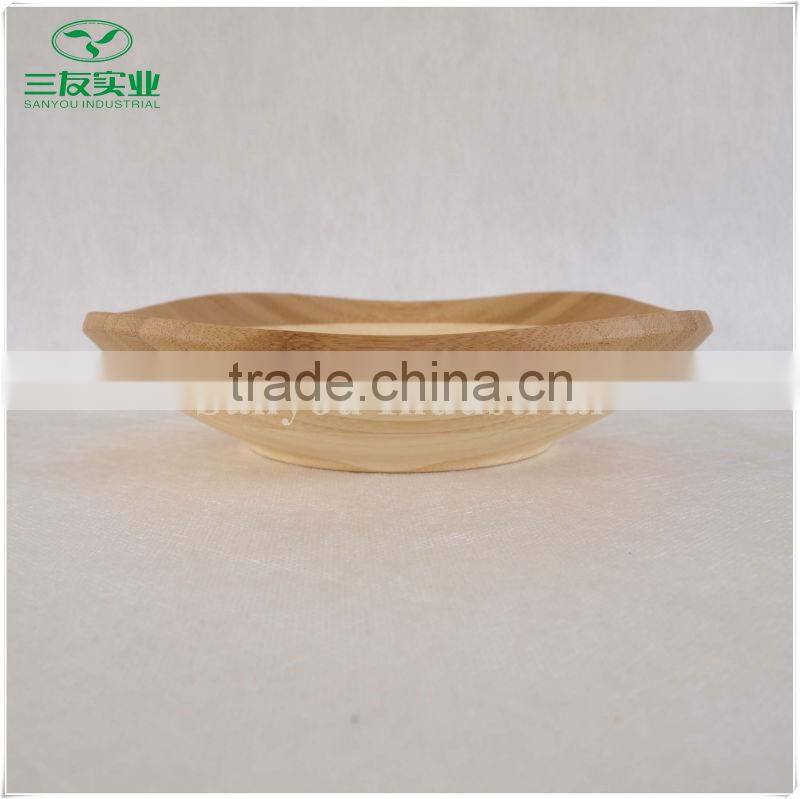 Natural Bamboo Dinner Plate Dish of Different Sizes