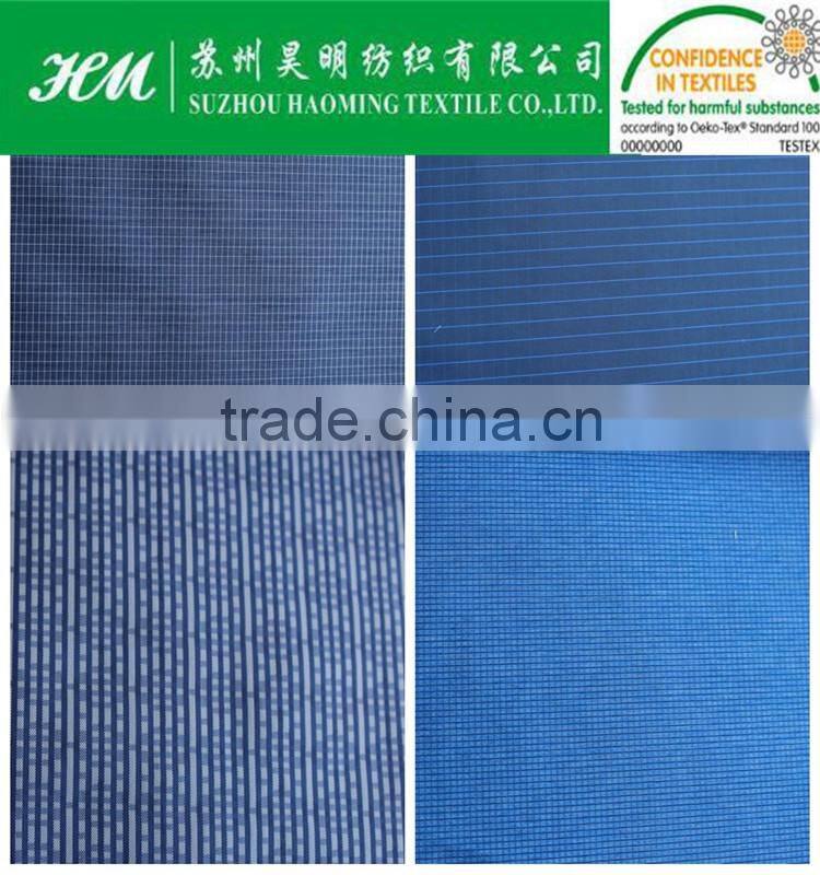 430t nylon polyester oxford grid mixed fabric