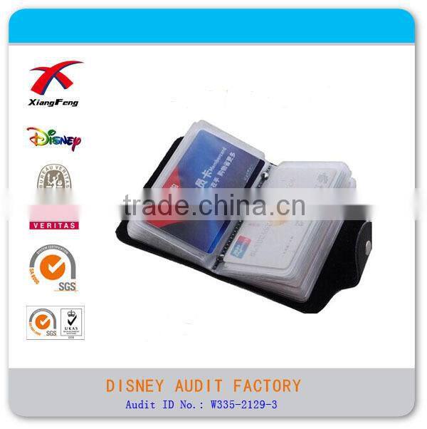Promotional custom name card holder,pu leather card holder