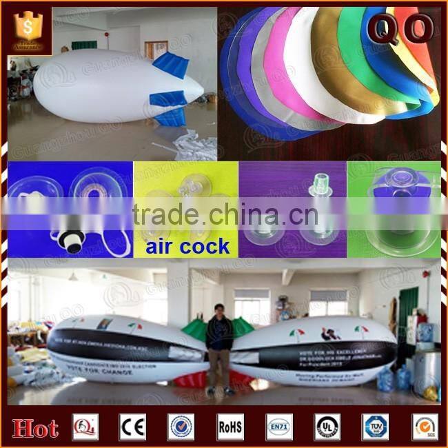 New product custom inflatable aircraft logo printed helium airship for advertising