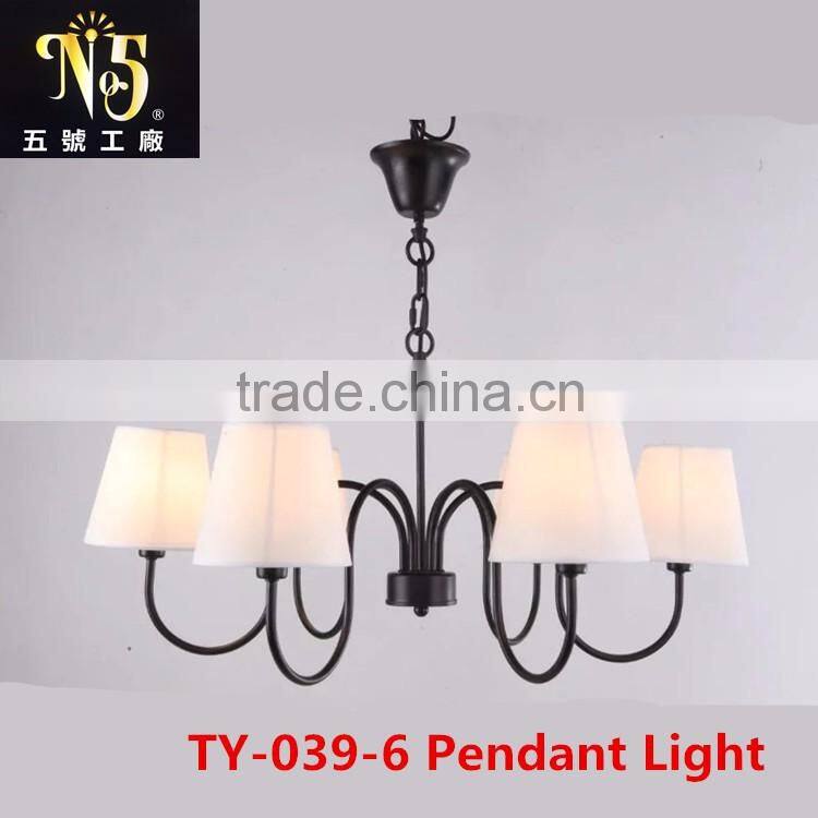 Classic Design Iron Art LED Pendant Chandelier Lamps Lights Lighting for Indoor Decoration With Own Factory