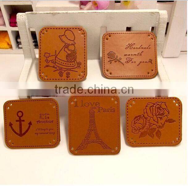 Factory supply Guaranteed quality jeans leather patch labels