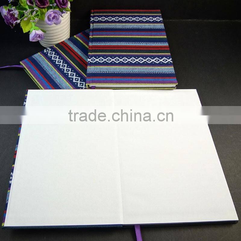 fashion color stripe canvas write note book