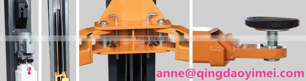 The two post double-cyclinder portal crane hydraulic electrical elevator for auto repair