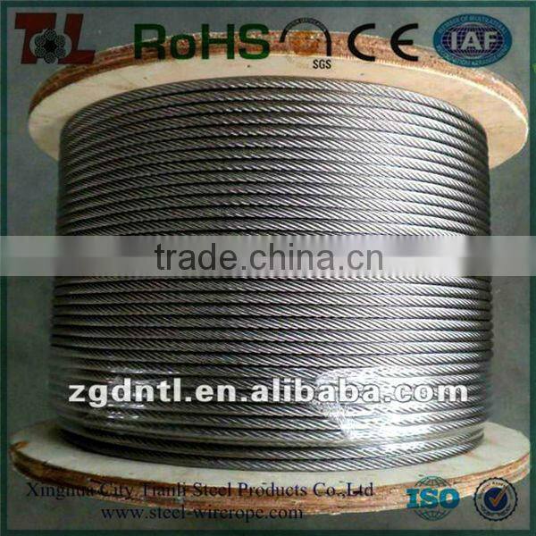 stainless steel wires rope for shipping 1x7