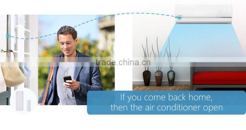 With SOS button on panel two way intercom wireless wifi gsm alarm system control home applications home automation alarm system