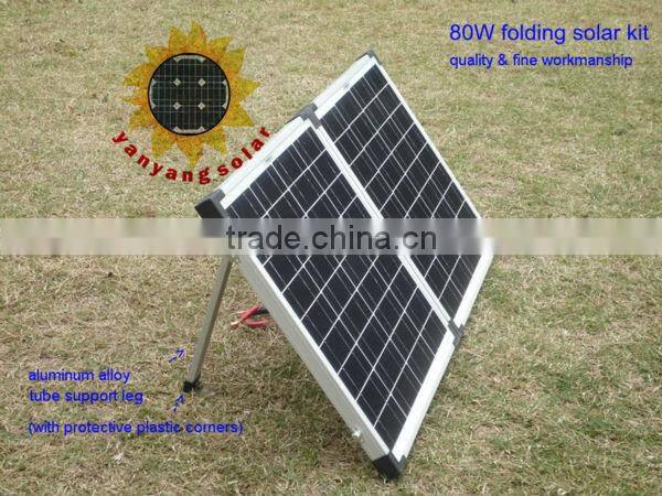 120W folding solar camping kit