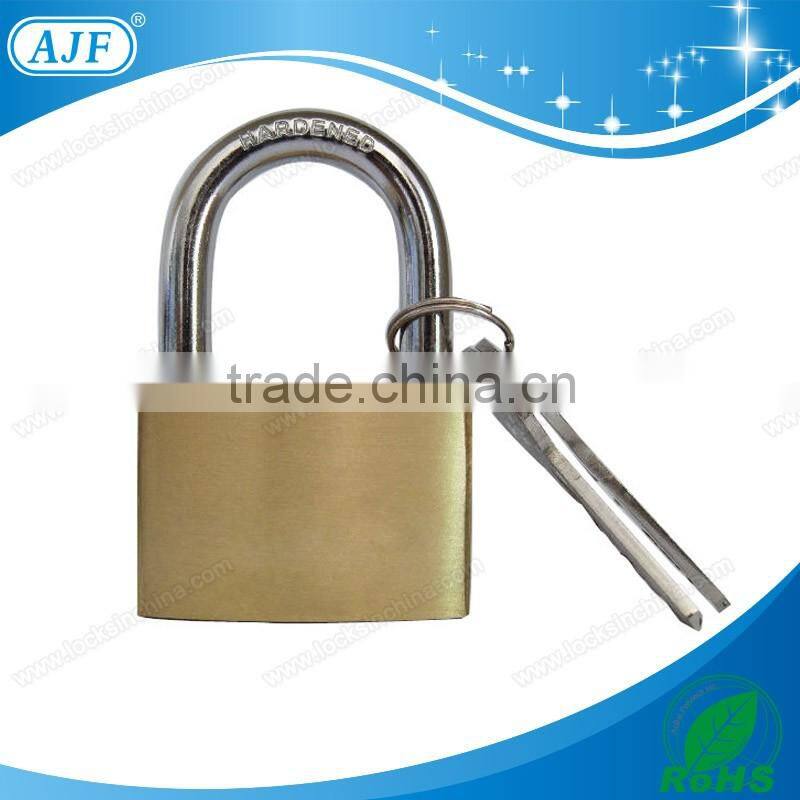 AJF 70mm stainless steel discus padlock with high quality and hardened steel for cabinet lock