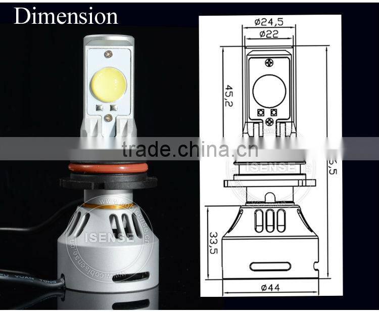 UNIVERSAL FIT LED CAR HEADLIGHT KIT H4 H7 H8 H9 H13 H16 9005 9007