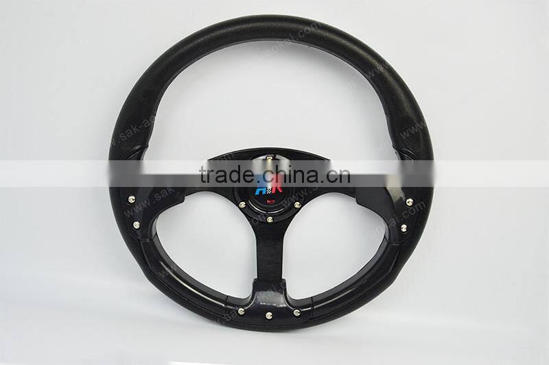 Best Quality 6 hole 320mm PU Racing Car Game Steering Wheel