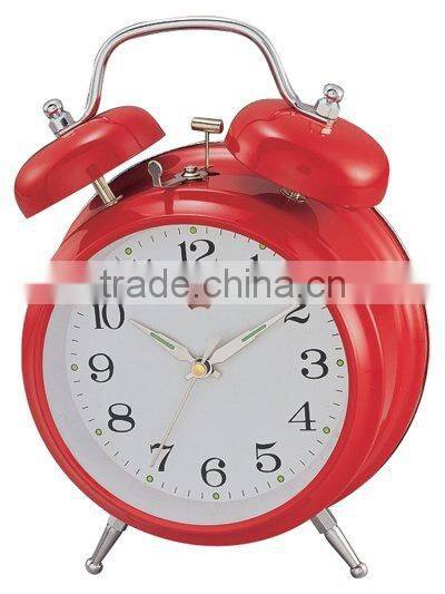 Table 5 inches metal twin bell mechanical alarm clock