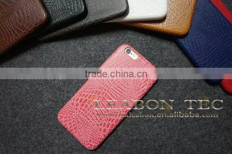 new For iPhone 6 Plus Crocodile Embossed Leather case, For iPhone 6 Plus Leather Case