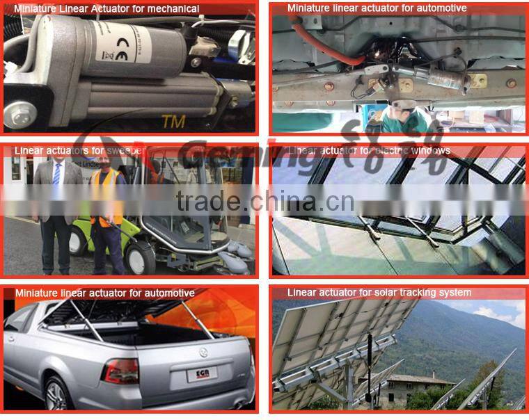 China mini electric linear actuators 24v 12V