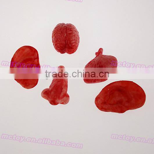hot sale sticky organ disgusting TPR toys