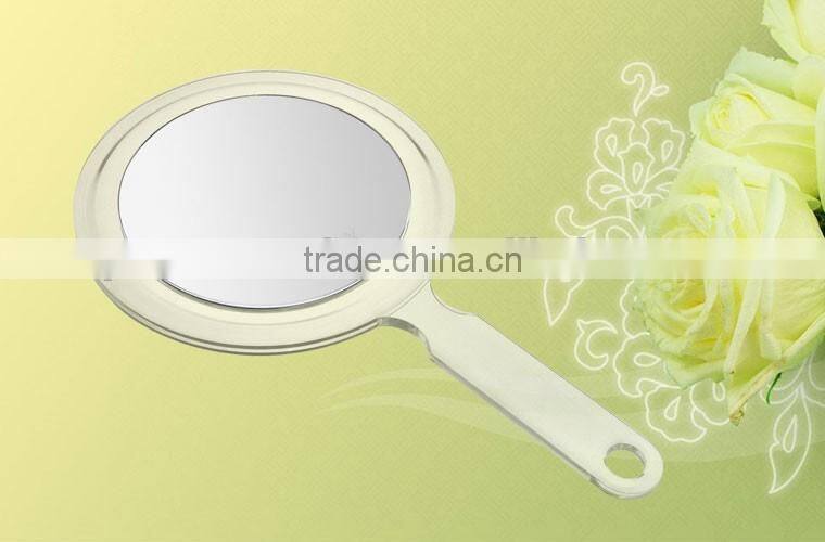 Handheld Mirror Plastic Double sided makeup mirror