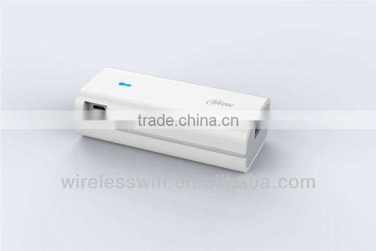 Portable 4400mAh power bank+ wireless N smart portable wifi repeater router gateway