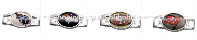 Hot Alloy NFL Charms Bracelet Antique Sliver Atlanta Falcons Football Charm Bracelet