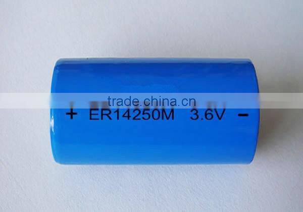 3.6v lithium battery 1/2AA ER14250 ER14250H ER14250M battery