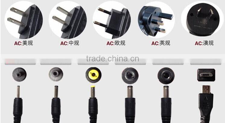 SDPower 100-240v Input 1 - 50W Output interchangeable power adapter with CE RoHS etc multi plugs
