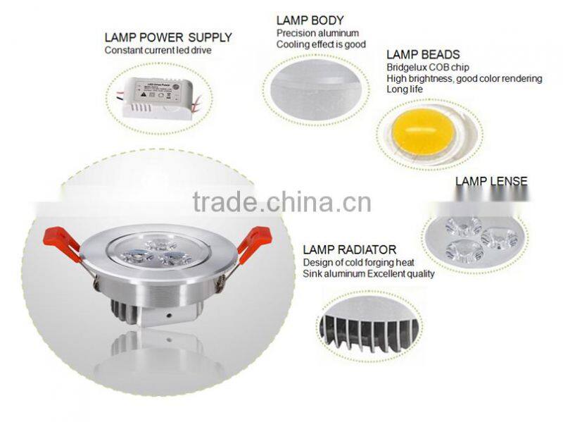 Factory Sale 3Years Warranty High Bright Chip 3W Surface Mounted LED Kitchen Ceiling Lighting from Shenzhen Supplier