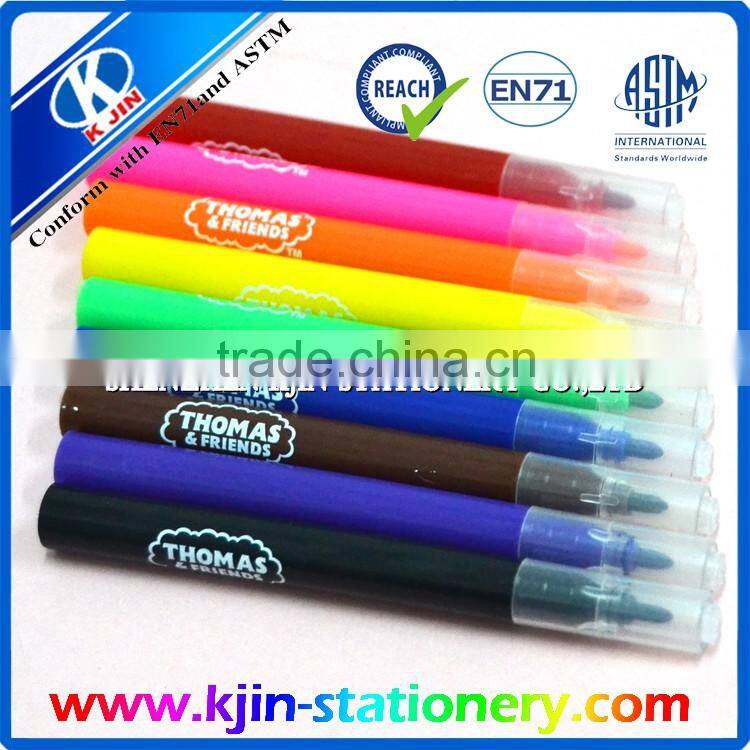 Manufactural promotional 3.5 inch 10 color watercolor pen for kids painting