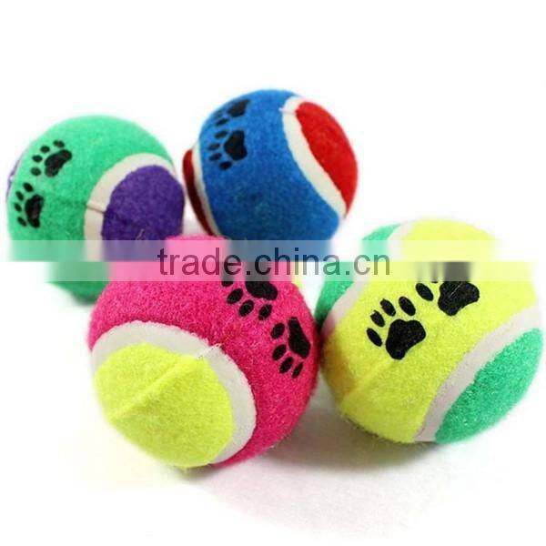 pet cotton tennis pet toy tennis ball factory bulk pet ball