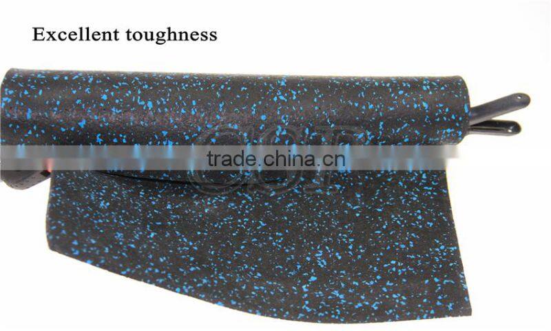 high quality rubber flooring roll for gym/ noise reduction rubber roll gym flooring/fitness laminate flooring roll