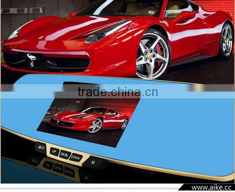 New arrival car dvr mirror monitor 1080p rearview mirror camera dual lens car camera recorder night vision vehicle dvr parking