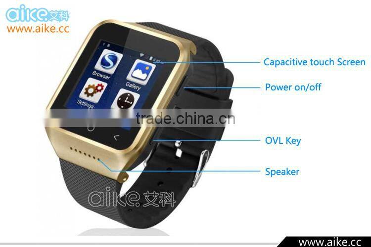 S8 Smart Watch Phone Bluetooth 4.0 Android 4.4 Wifi 3G WCDMA Dual Core MTK6572 512MB 8GB GPS 5.0MP Camera Wrist watch Smartphone