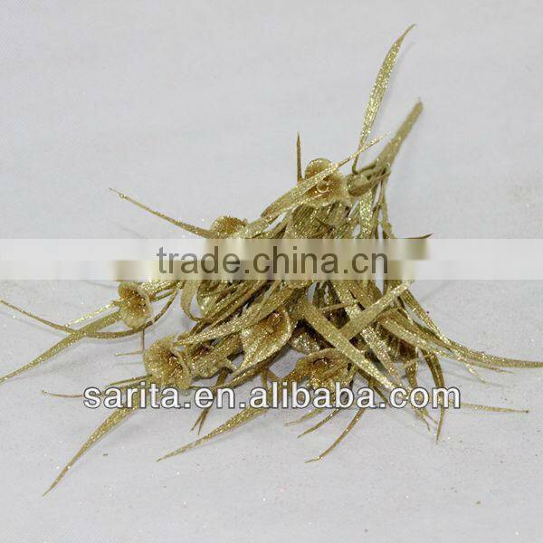 good material 15.7 inch height and 7 branches metal flowers craft