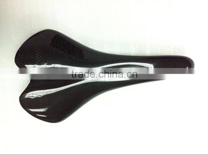 2014 hot-selling 3k super light carbon fiber bike saddle BS-01