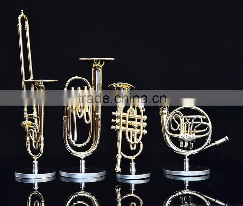 Gold and copper material maked gild mini trumpet