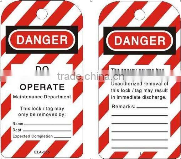 OSHA-T03 PVC Safety Lockout Tagout