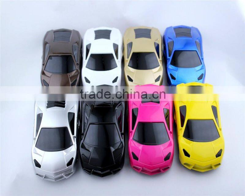 wholesale cell phone accessories novelty cute portable Car Shape Power Bank 5200mAh 2 Car Headlamp LED Torch