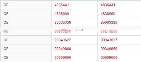 GS8237 FSB227 for Cadillac Opel Sabo handbrake shoes