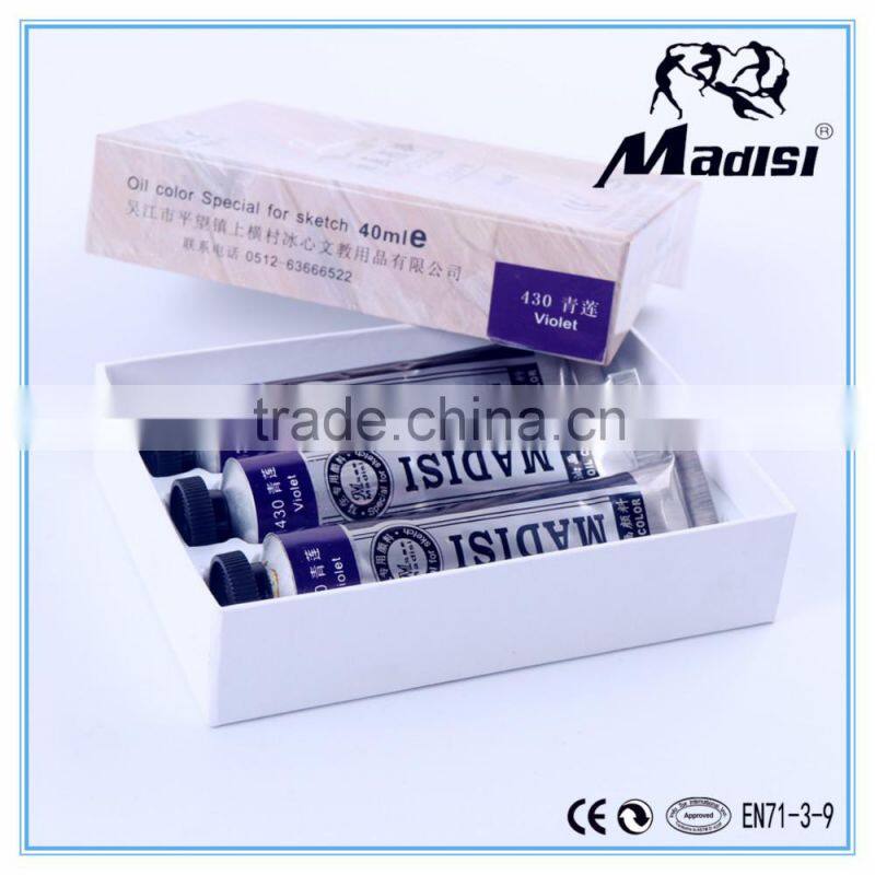 40ml oil color set for students